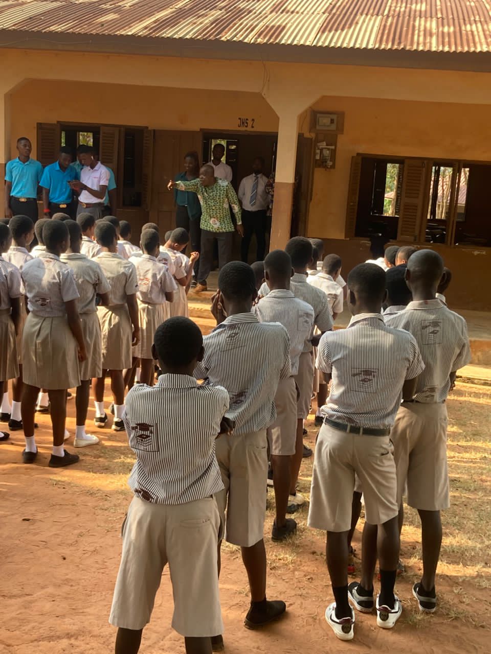 A learner participating in a school event
